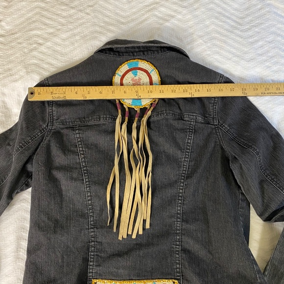 Hand Crafted One of a king Jacket American Indian inspired - Picture 13 of 13